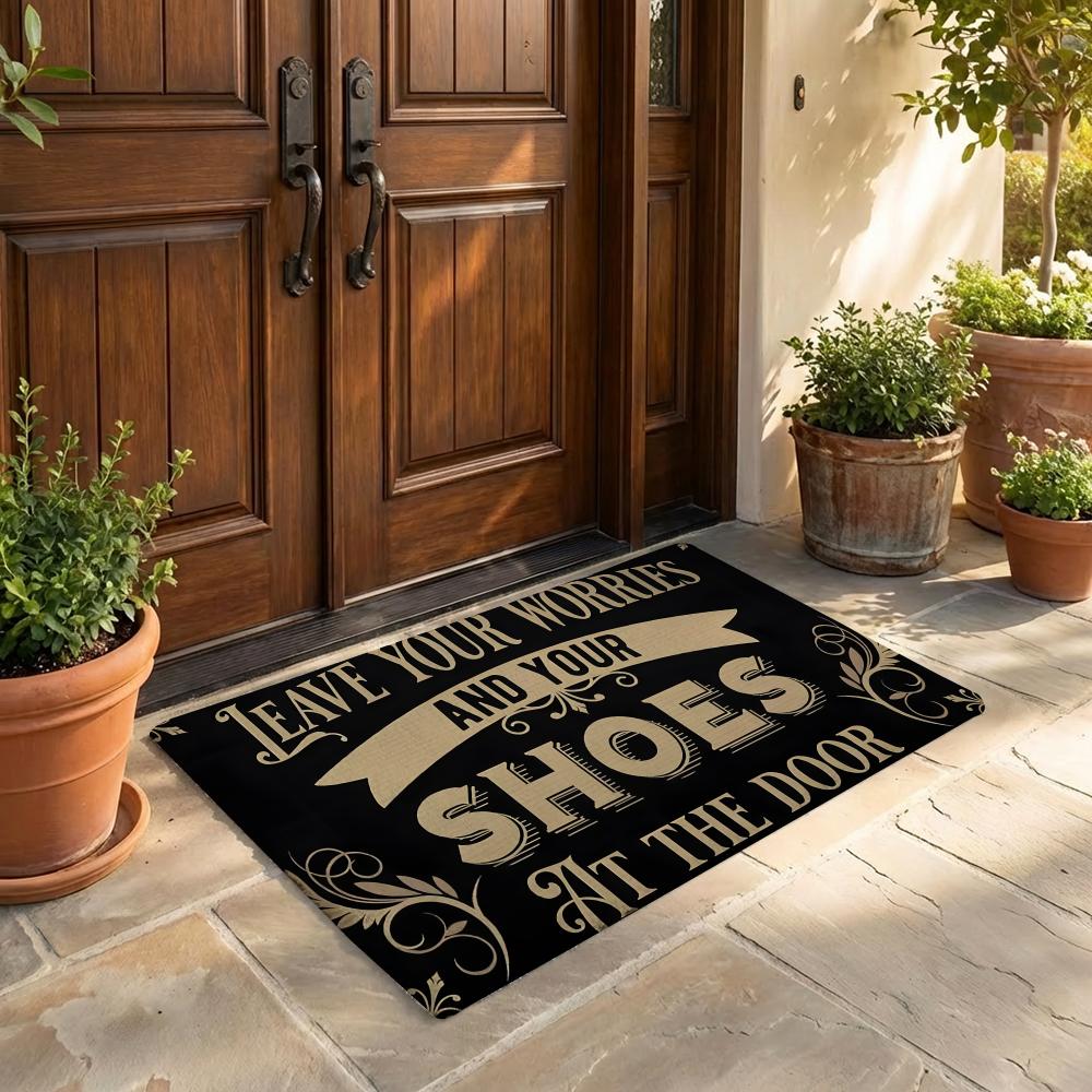 Your Home Textiles - Tapis d'accueil amusants « Veuillez retirer