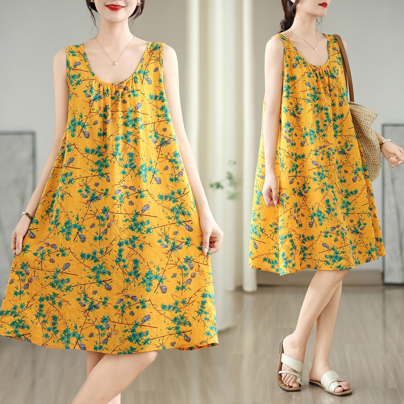 Linum Home Textiles - Robe d'été en coton et lin,