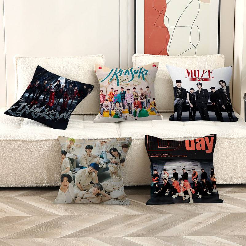 Home Textiles Group - Housses de coussin Kpop GROUP T-TREASURE,