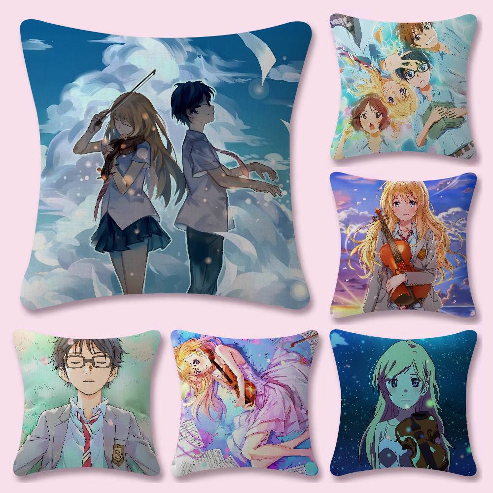 Your Home Textiles - Housse de coussin Anime Your Lie