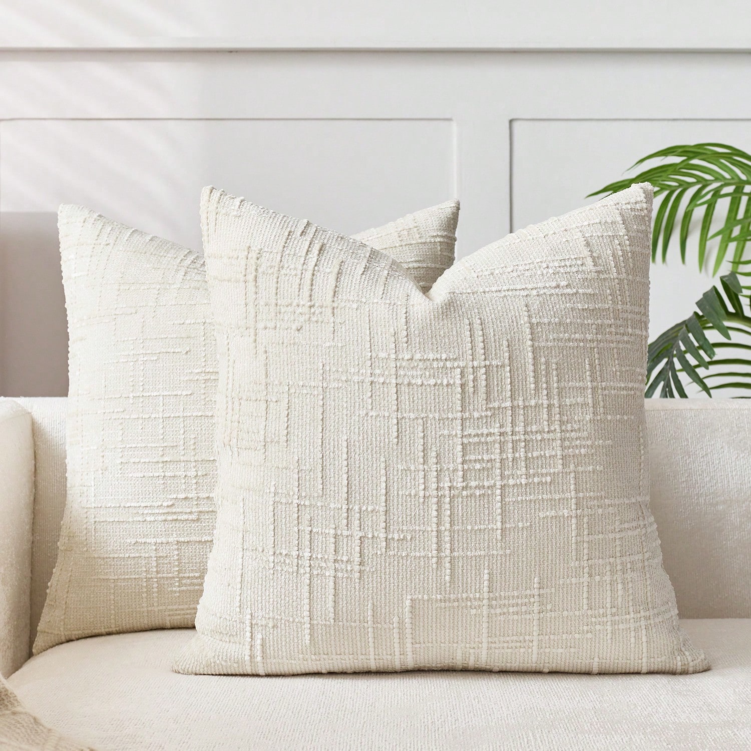 1 pièces Khaiki Chenille houss - Pillow Cover 20X20 avis et prix
