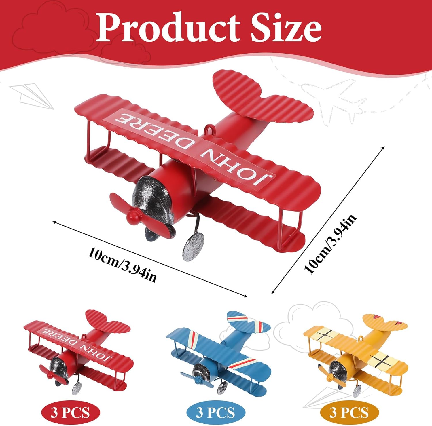 Modèle d'avion vintage en méta - Vintage Home Textiles avis et prix