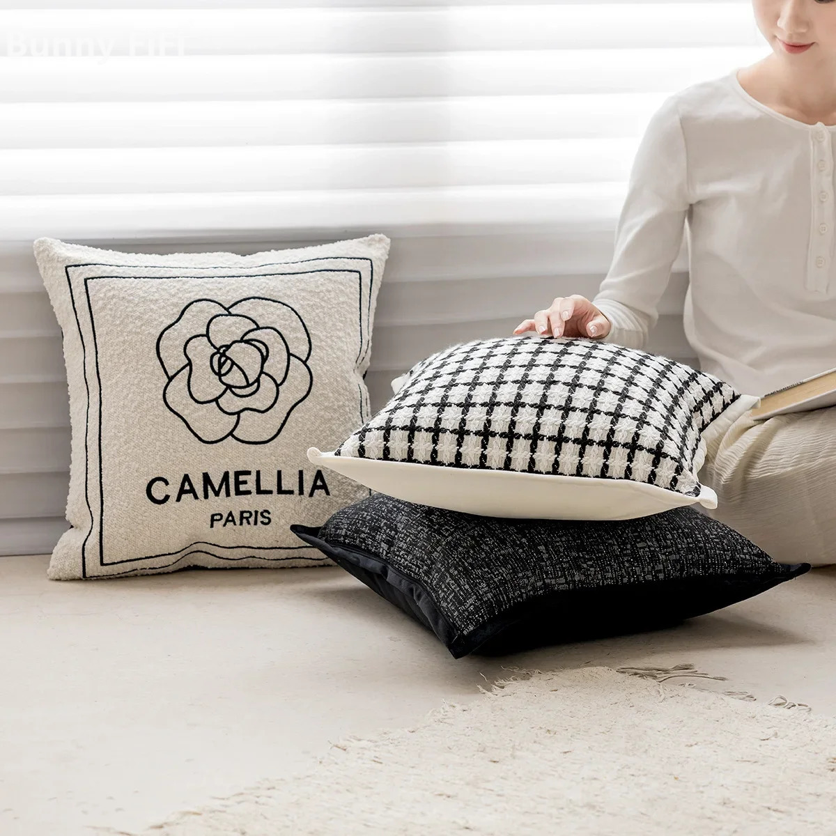 Housse de coussin de luxe légè - Pillow Cover 20X20 avis et prix
