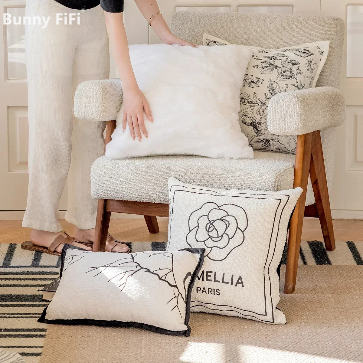 Housse de coussin de luxe légè - Pillow Cover 20X20 avis et prix