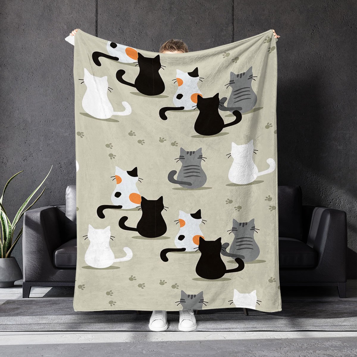 Couverture à motif de chat, pa - Your Home Textiles avis et prix