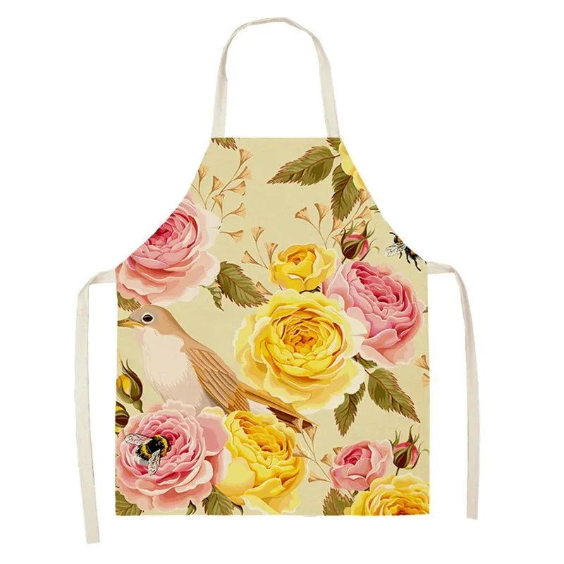 Tablier en lin fleur de pivoin - Linum Home Textiles avis et prix