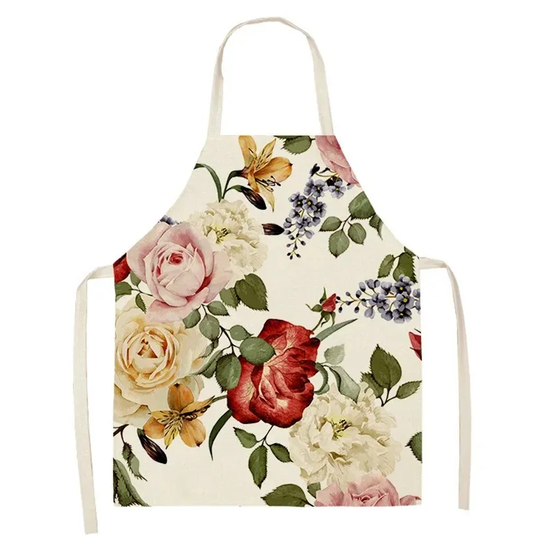 Tablier en lin fleur de pivoin - Linum Home Textiles avis et prix
