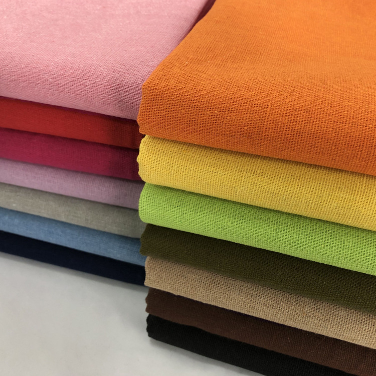 Tissu en coton et lin solide,  - Linum Home Textiles avis et prix